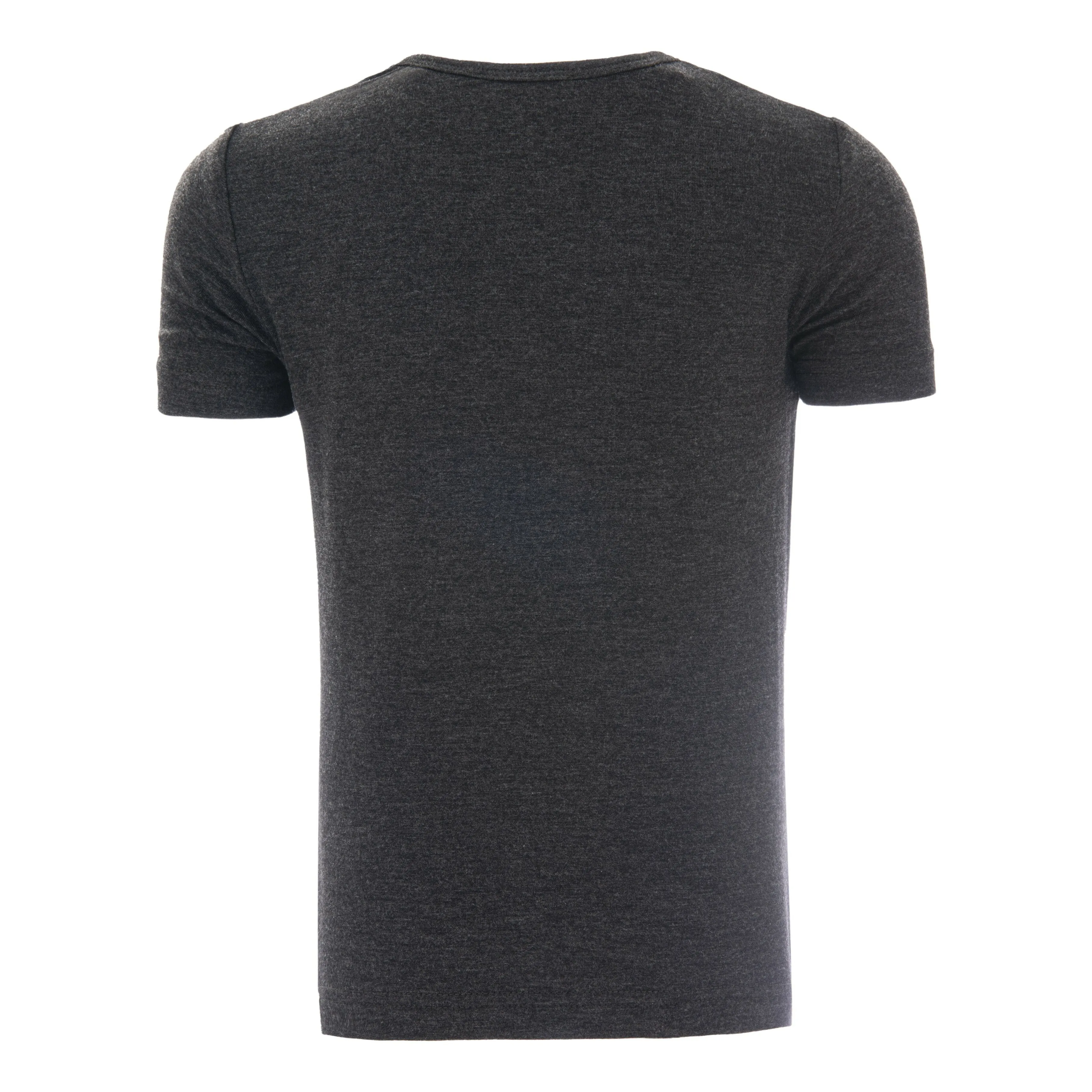 Anthracite Gray Solid Cotton T-Shirt