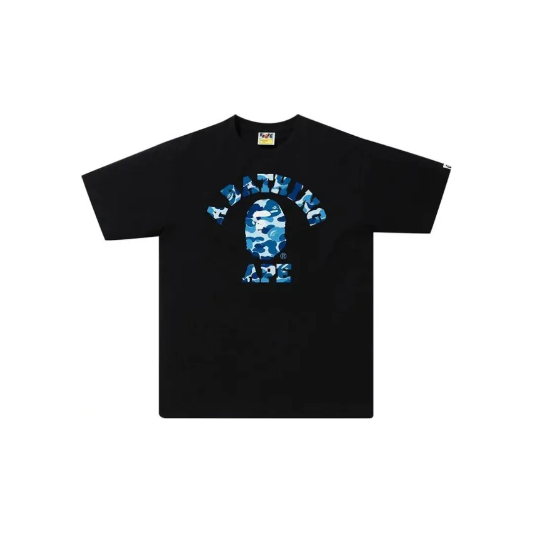 BAPE ABC Camo College Tee 'Black/Blue' (2024)