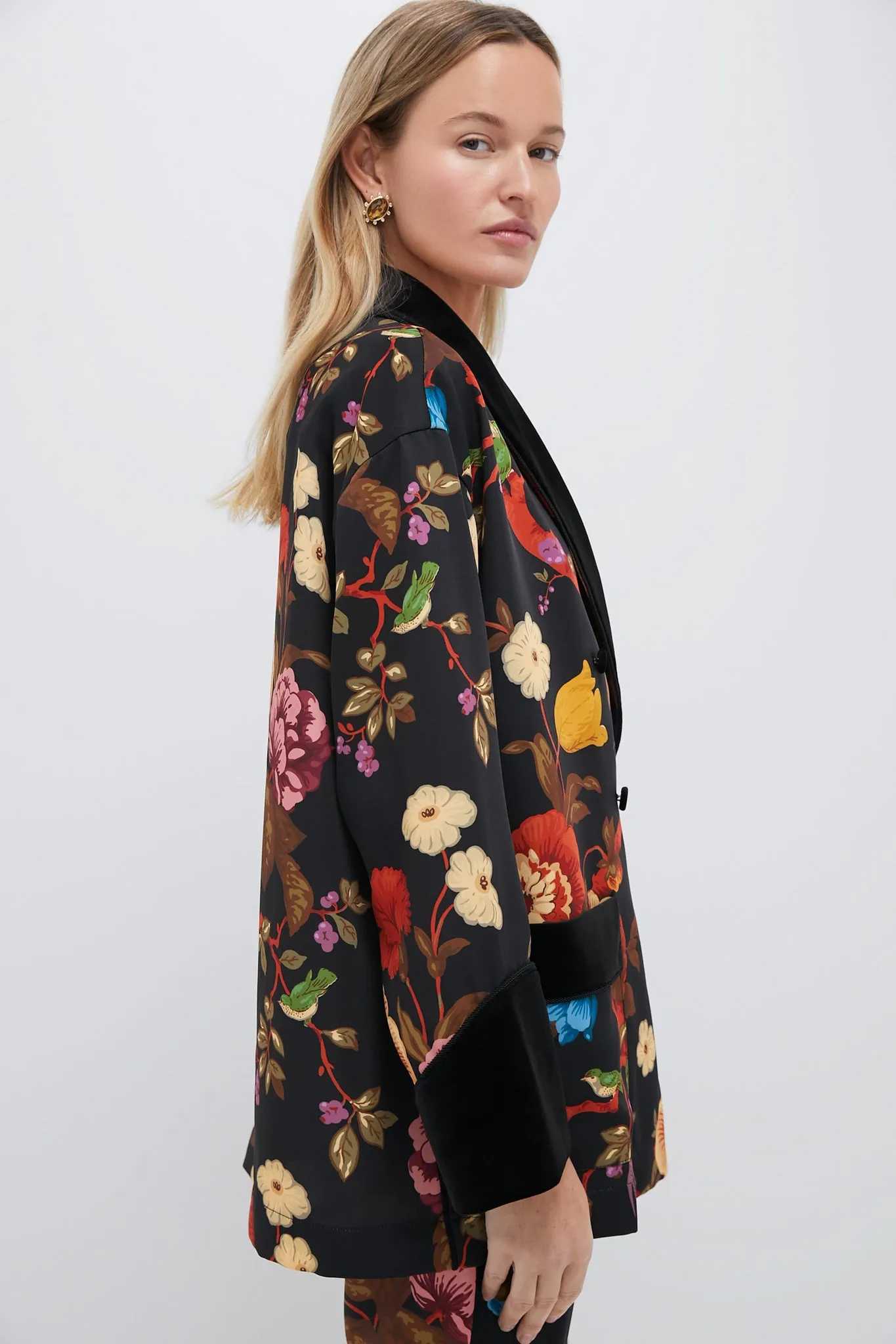 Baroque Floral Smoking Jacket