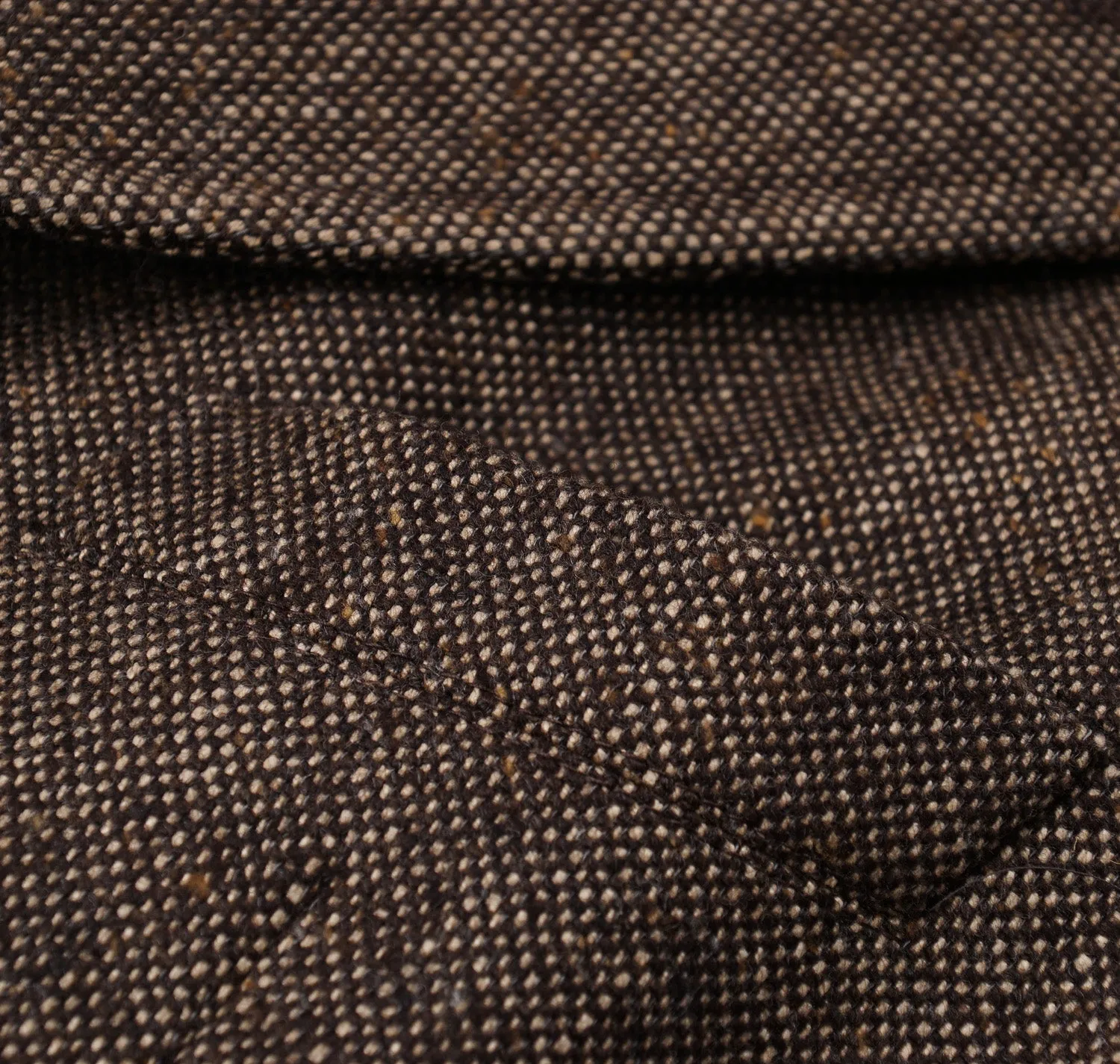 Belvest Donegal Tweed Wool Pea Coat