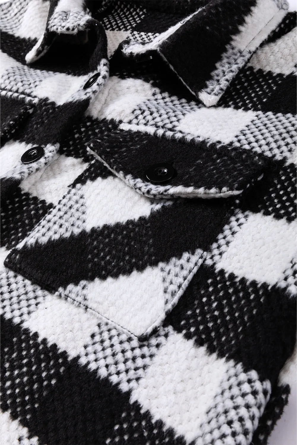 Black and White Buffalo Check Jacket