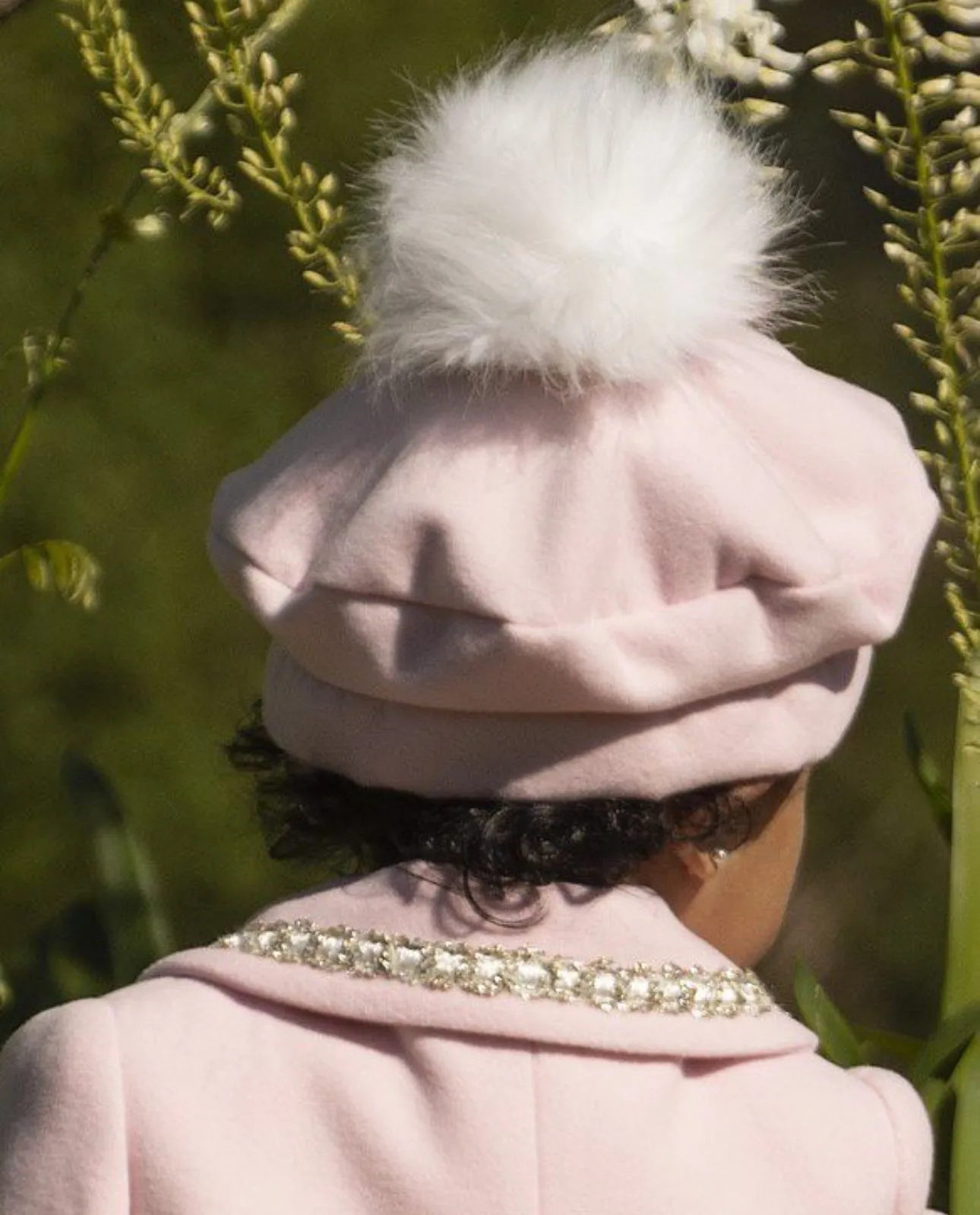 Blush Pink Wool Coat