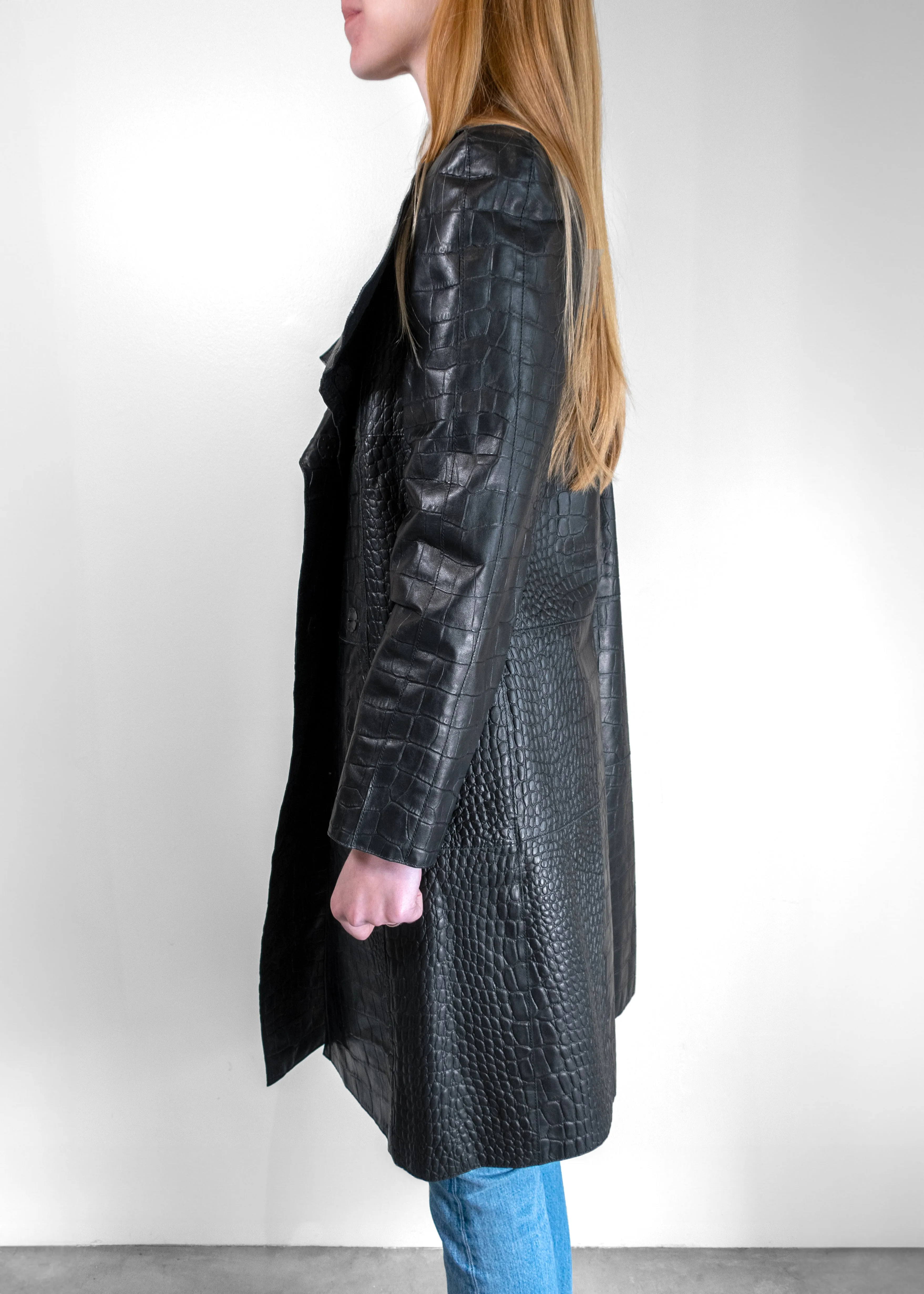 Bottega Veneta Leather Coat