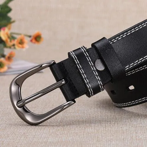 Ceinture en cuir pour femme, modèle April