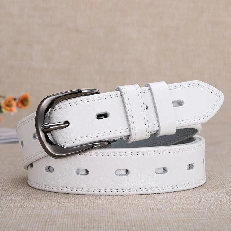 Ceinture en cuir pour femme, modèle April