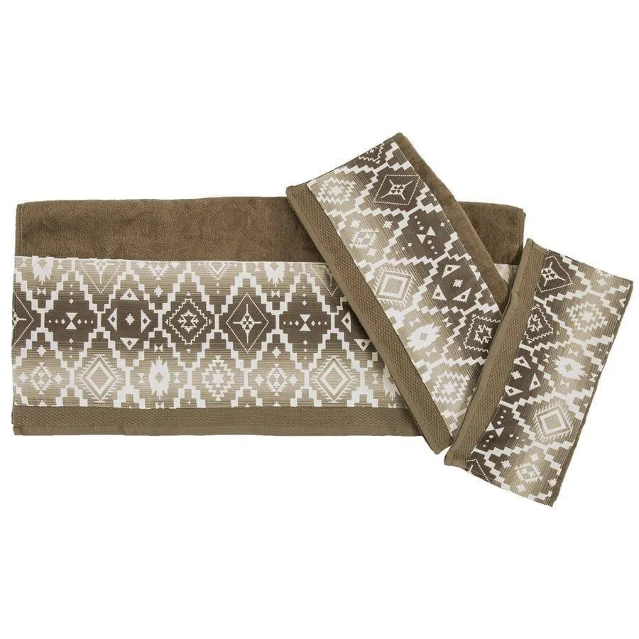 Chalet Aztec 3-PC Bath Towel Set, Mocha