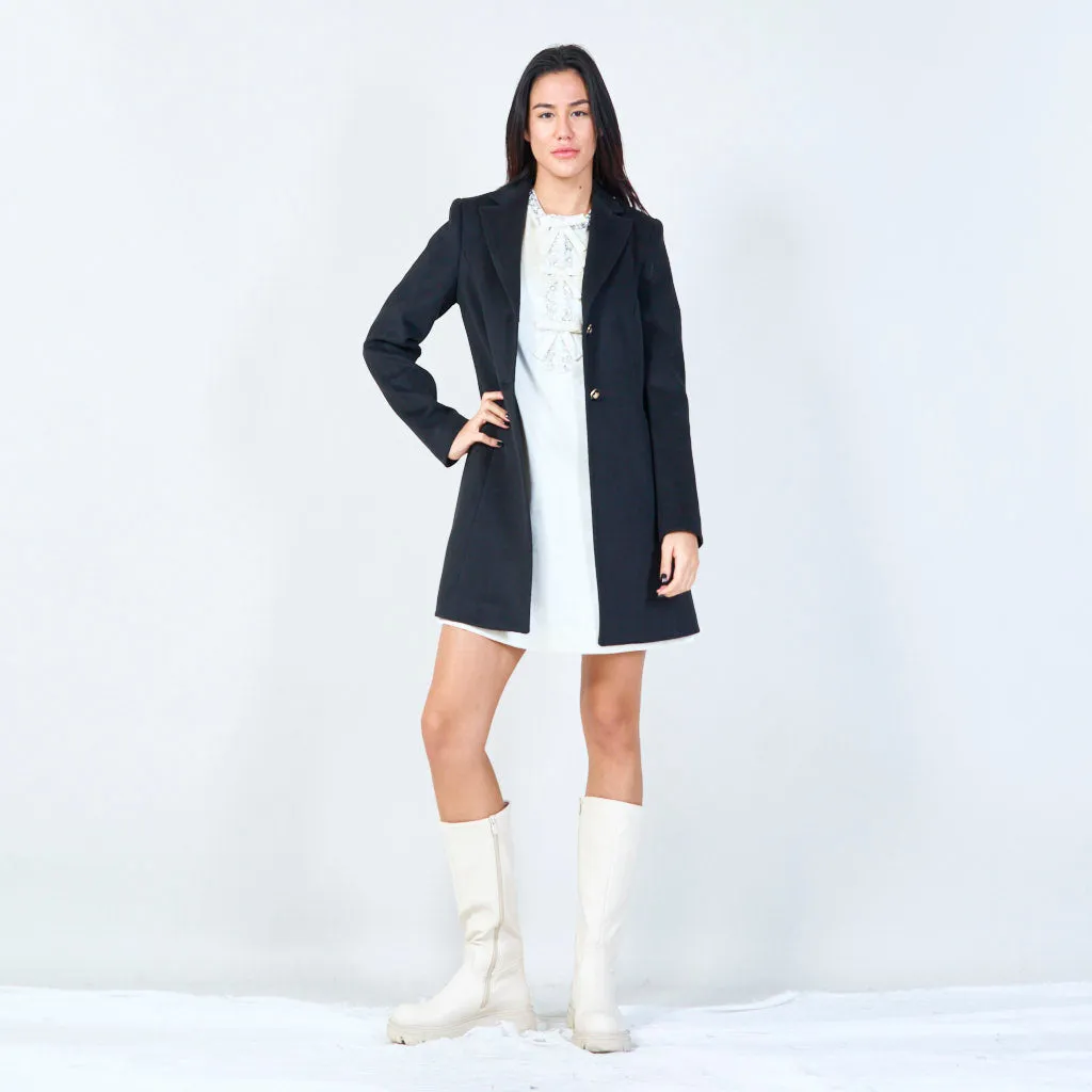 Classic tailored coat wholesale