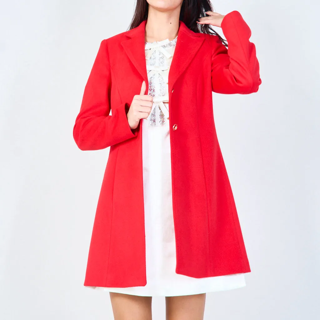 Classic tailored coat wholesale