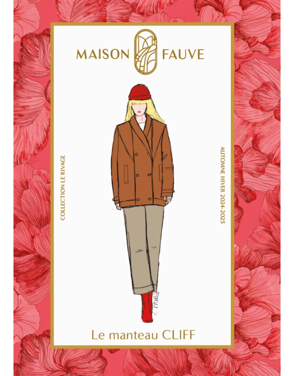 Cliff Coat Sewing Pattern, Maison Fauve