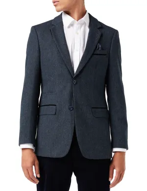 DANE - BLUE TWEED BLAZER