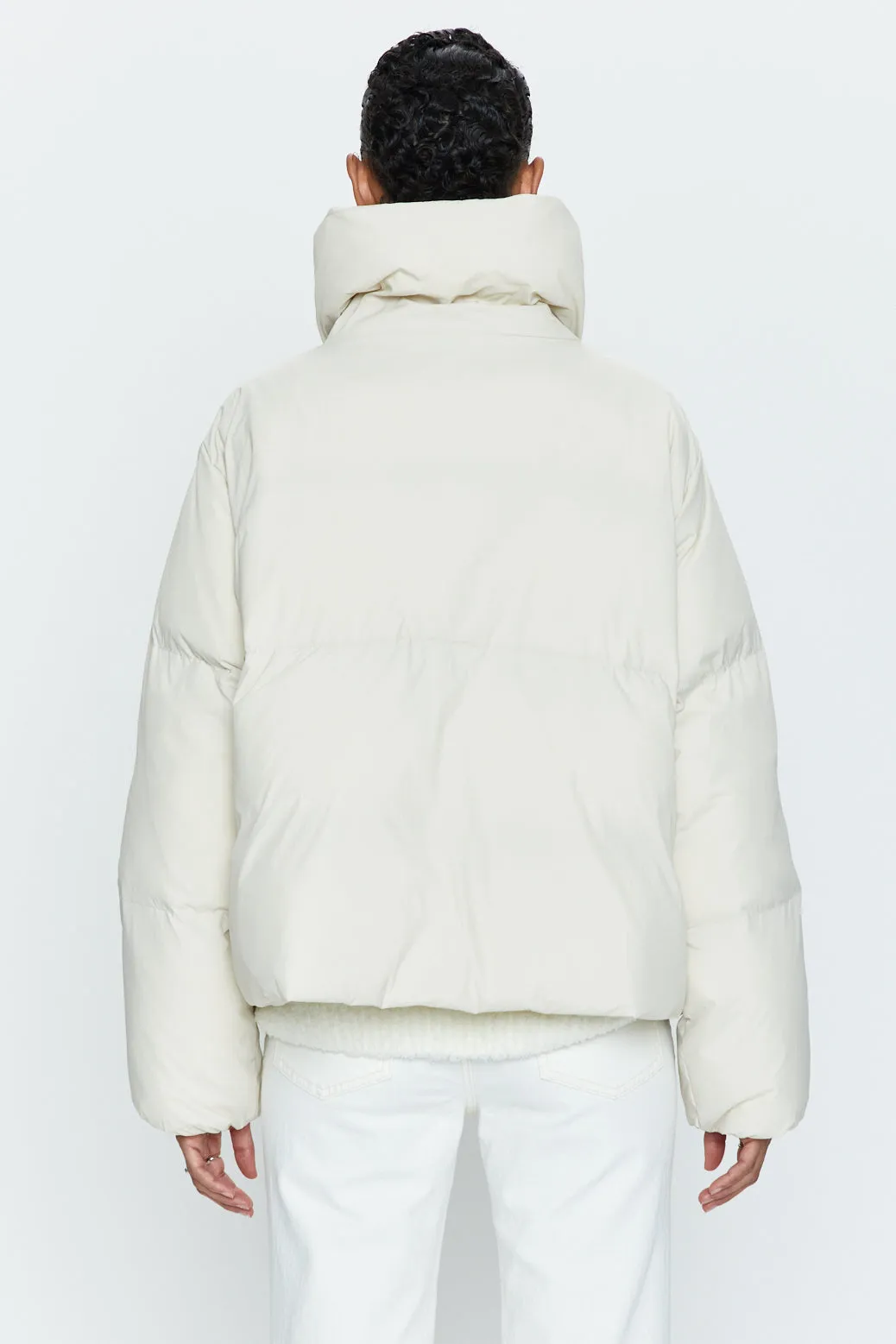 Donovan Swing Puffer Jacket - Ecru