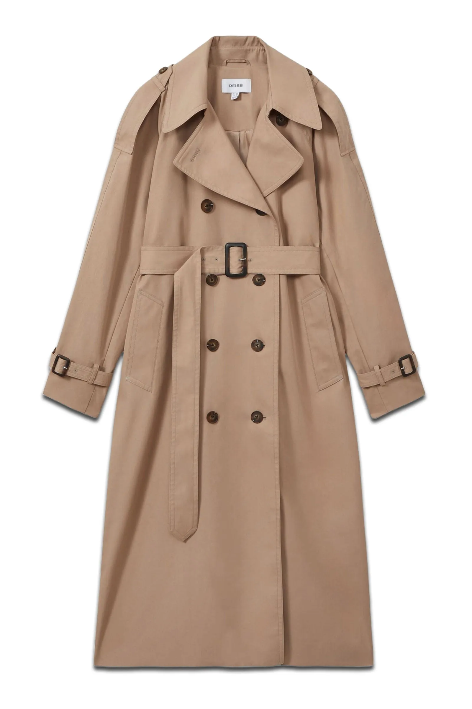 Double Breasted Belted Trench Coat