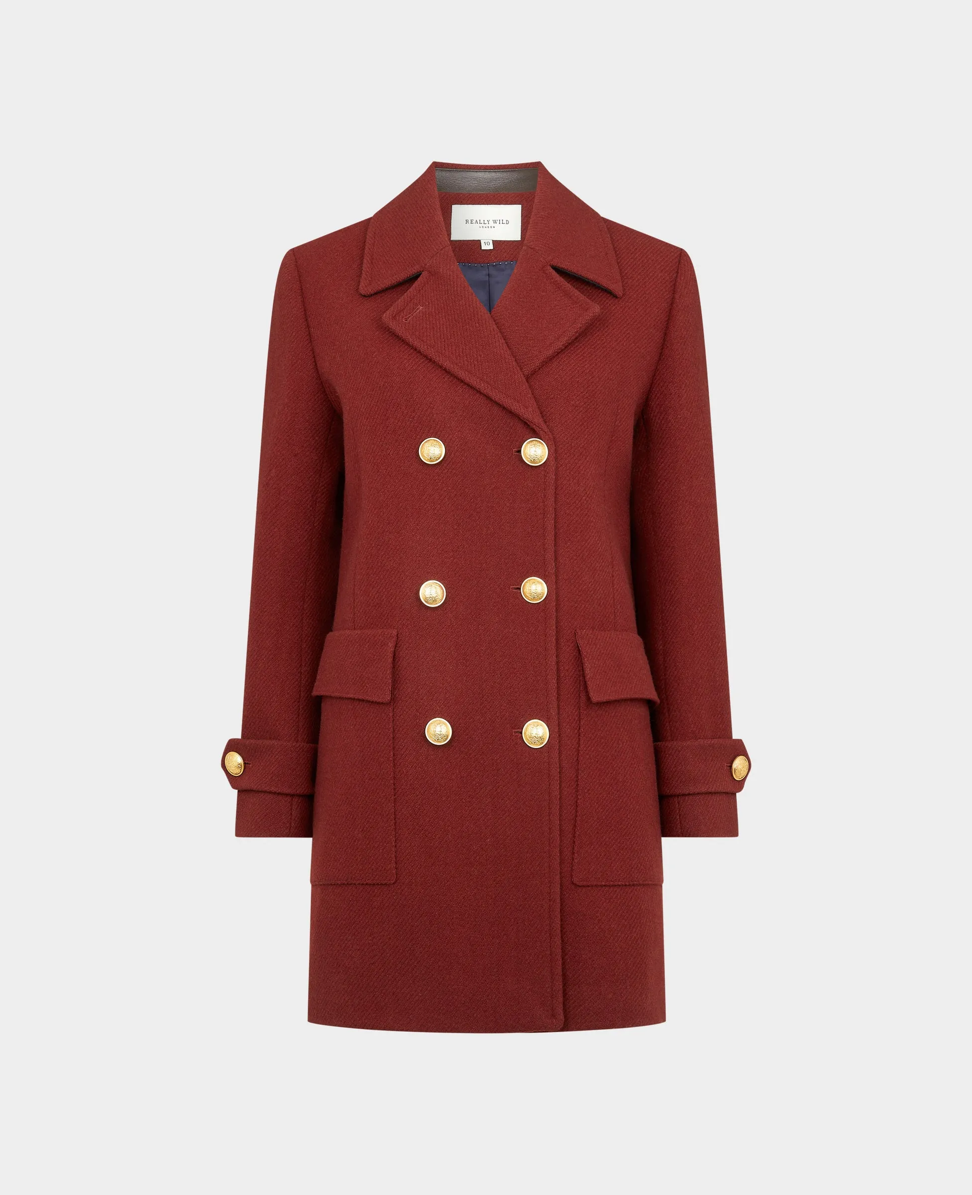 Double Breasted Wool Pea Coat