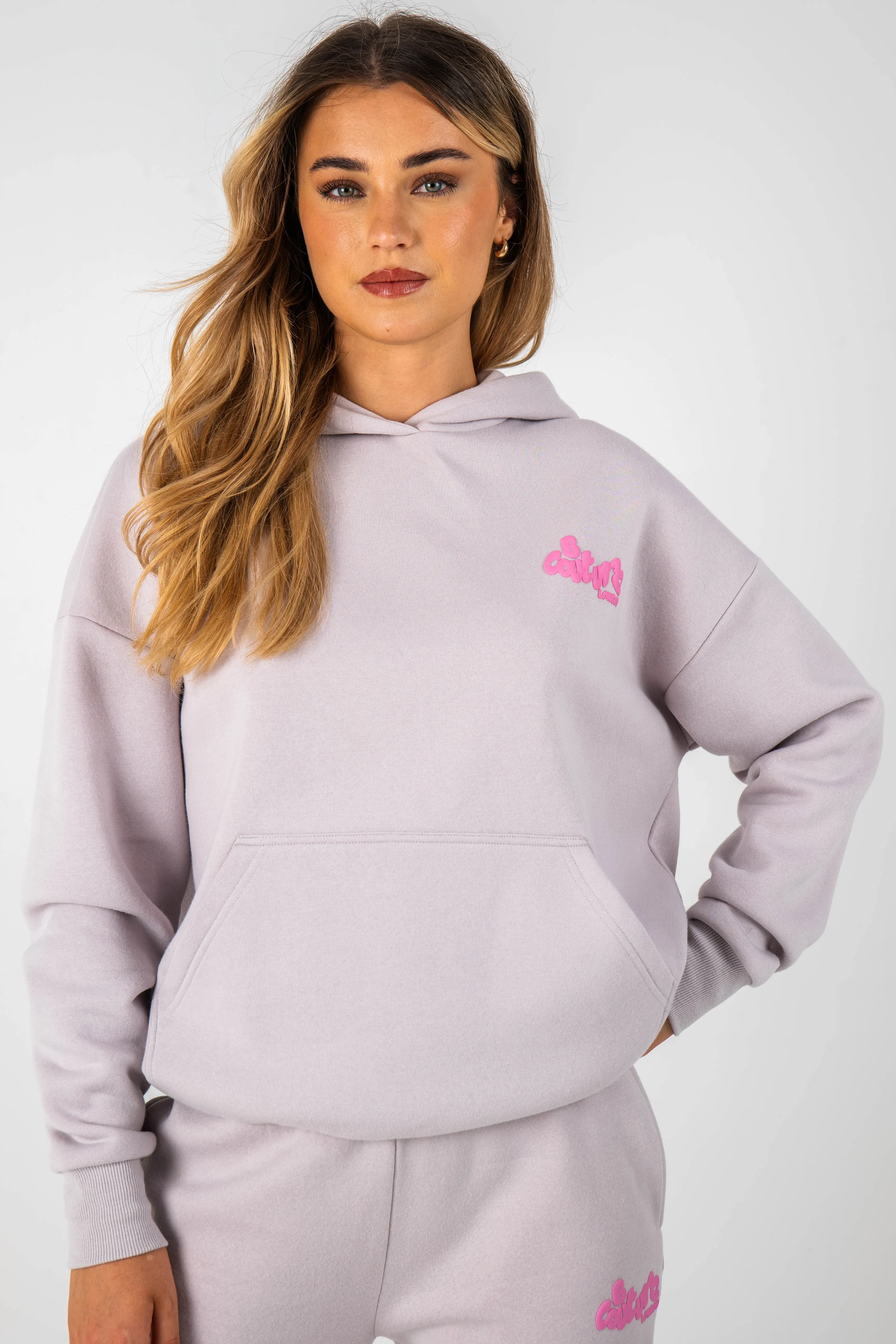 Erindale Oversized Fleece Tracksuit - Metal Grey