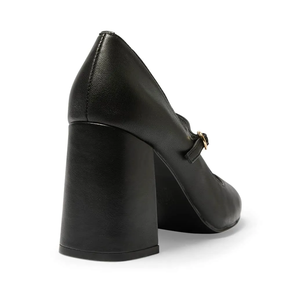 Gina Heel in Black Leather