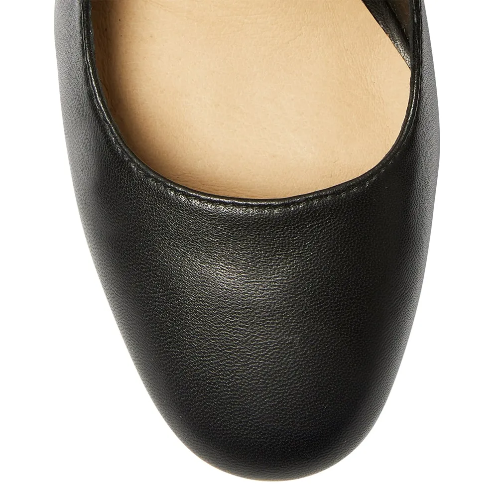 Gina Heel in Black Leather