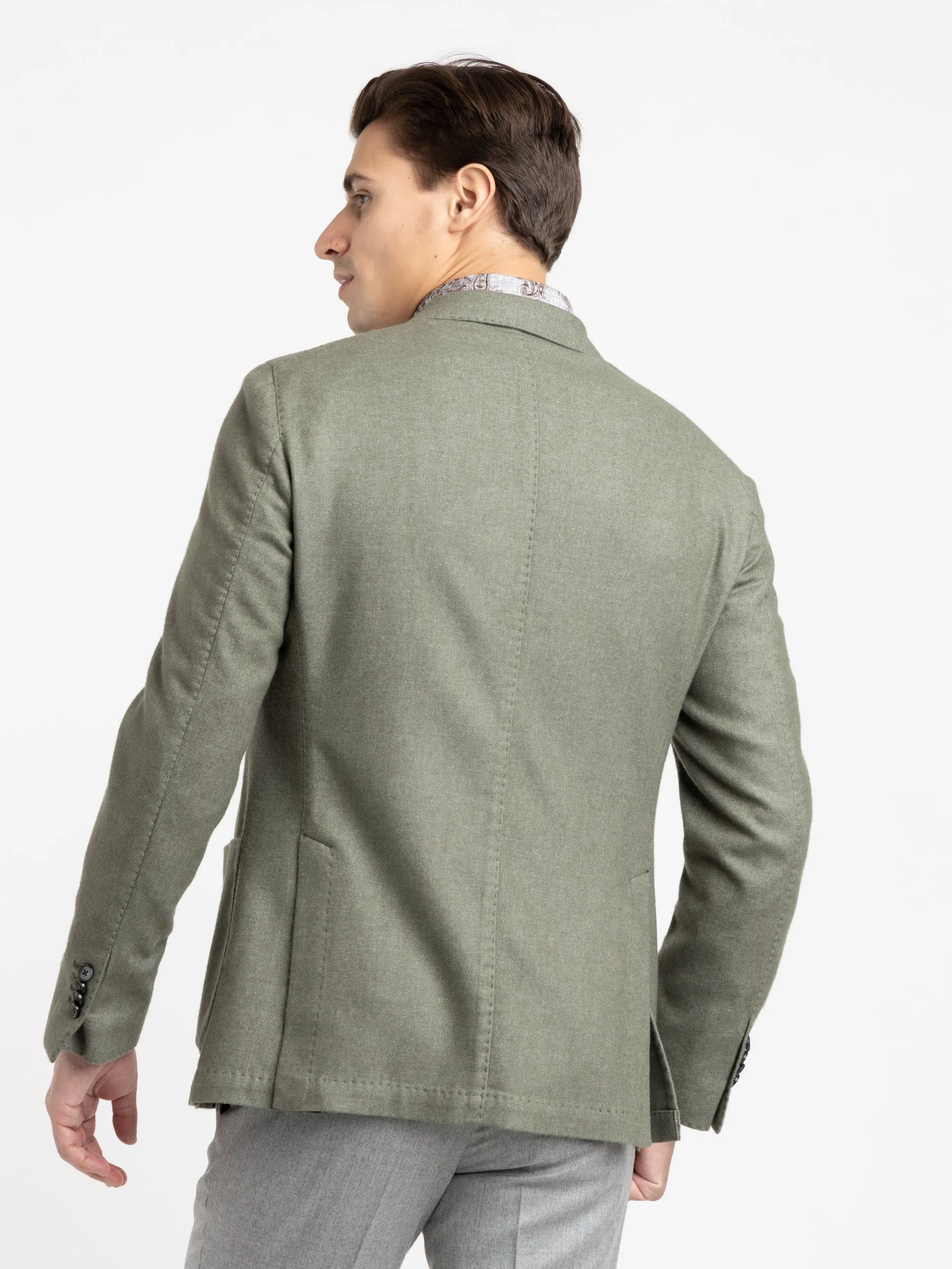 Green Garment-Dyed Jack Sport Jacket