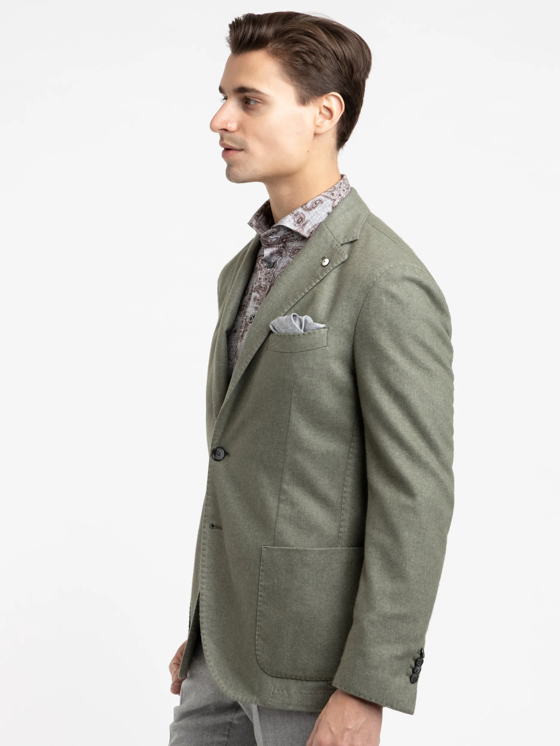 Green Garment-Dyed Jack Sport Jacket