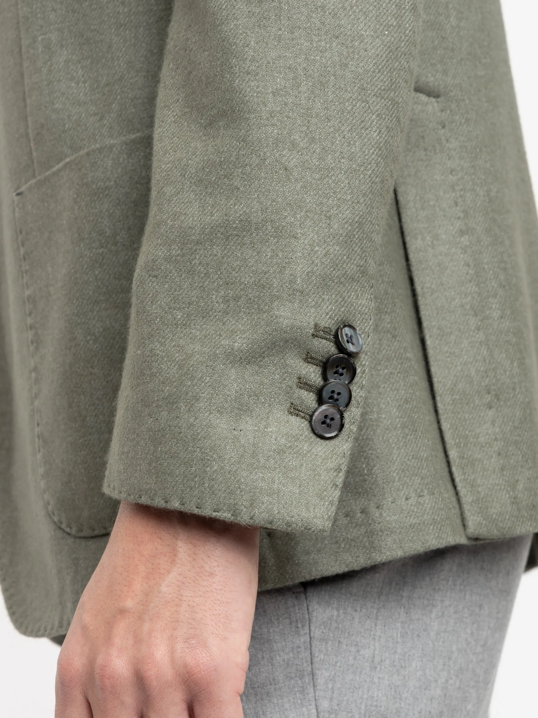 Green Garment-Dyed Jack Sport Jacket