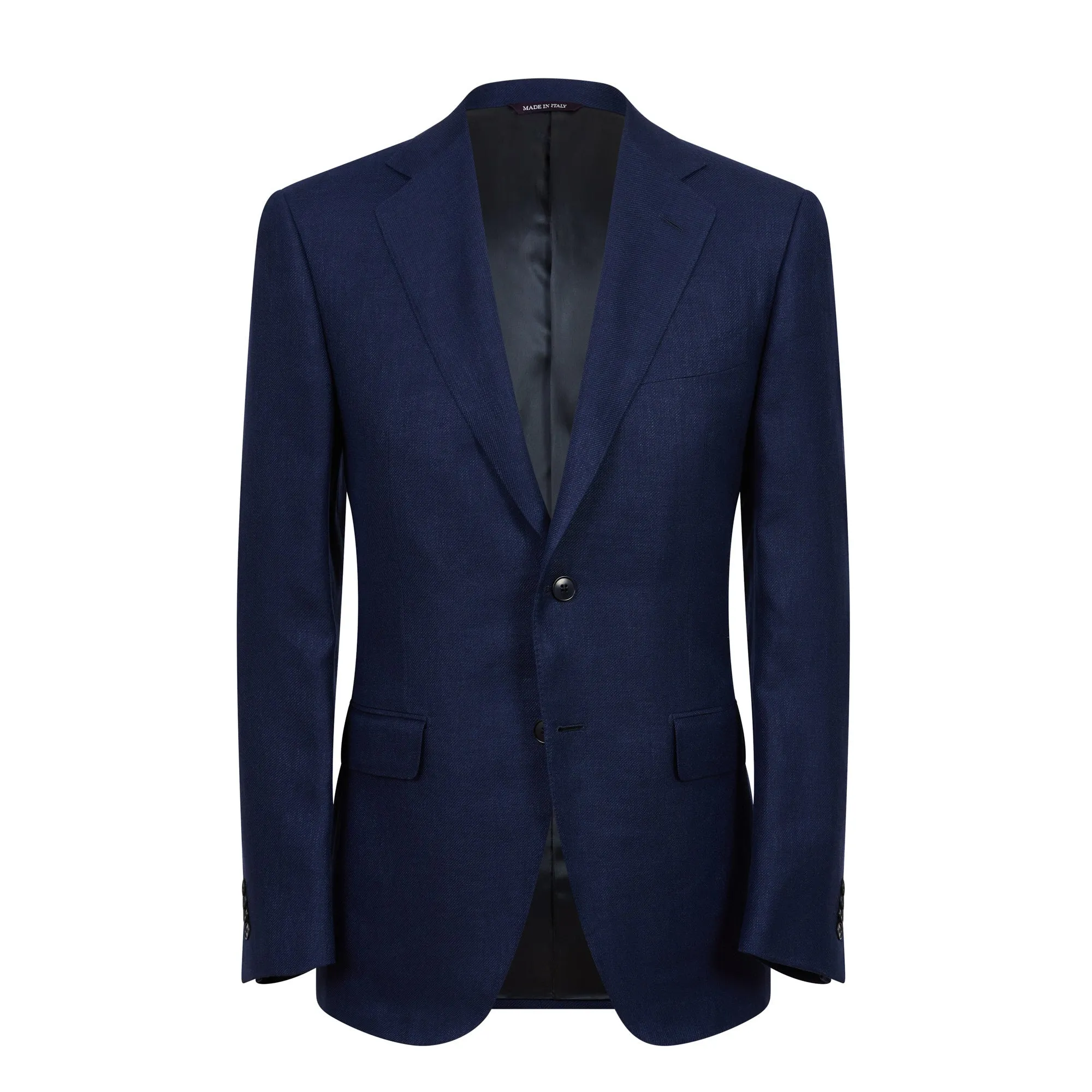 HENRY SARTORIAL HERITAGE Zegna Cross-Ply™ Herringbone Blazer NAVY REG