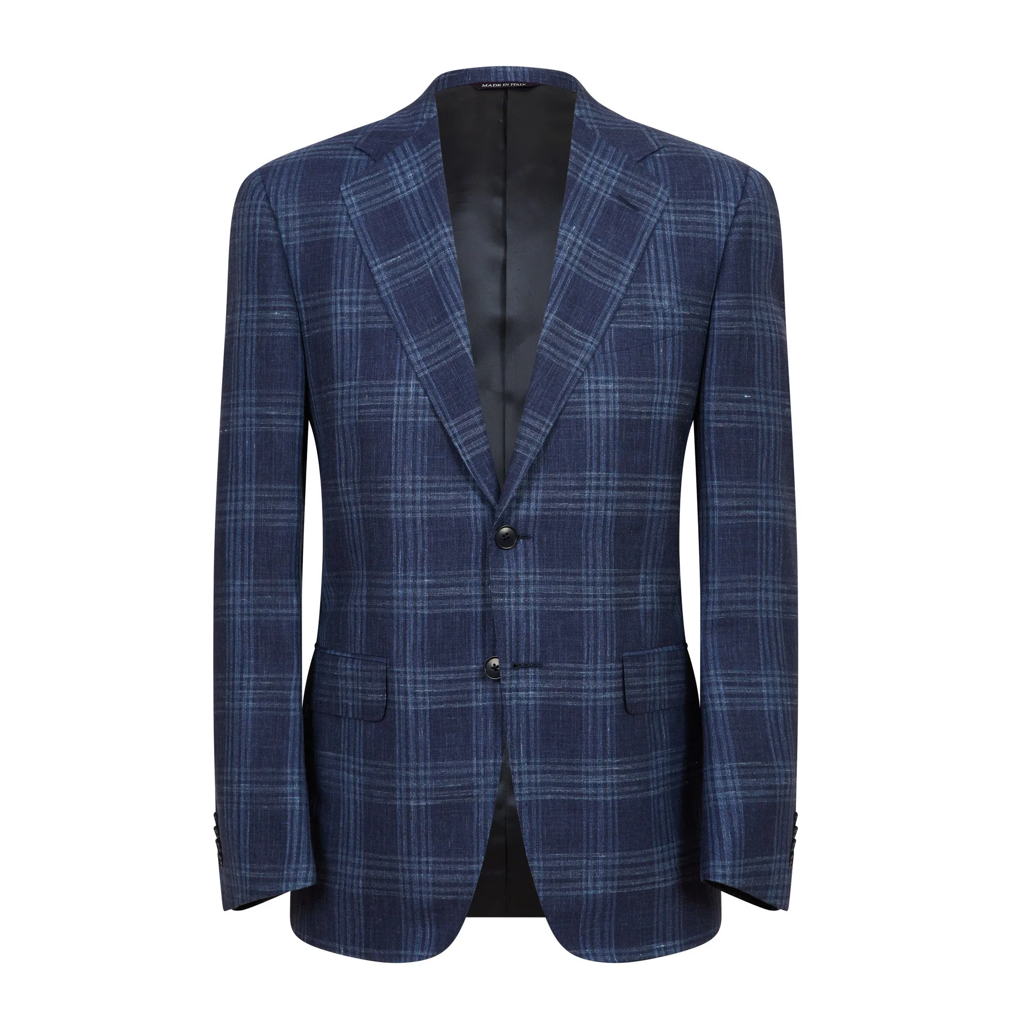 HENRY SARTORIAL HERITAGE Zegna Cross-Ply™ Herringbone Blazer NAVY/BLUE REG