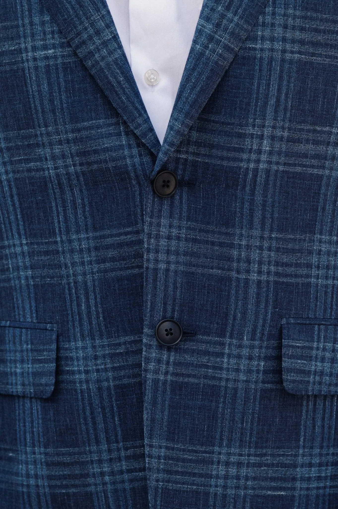 HENRY SARTORIAL HERITAGE Zegna Cross-Ply™ Herringbone Blazer NAVY/BLUE REG