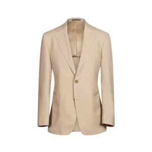 HENRY SARTORIAL Herringbone Notch Soft Blazer BEIGE REG