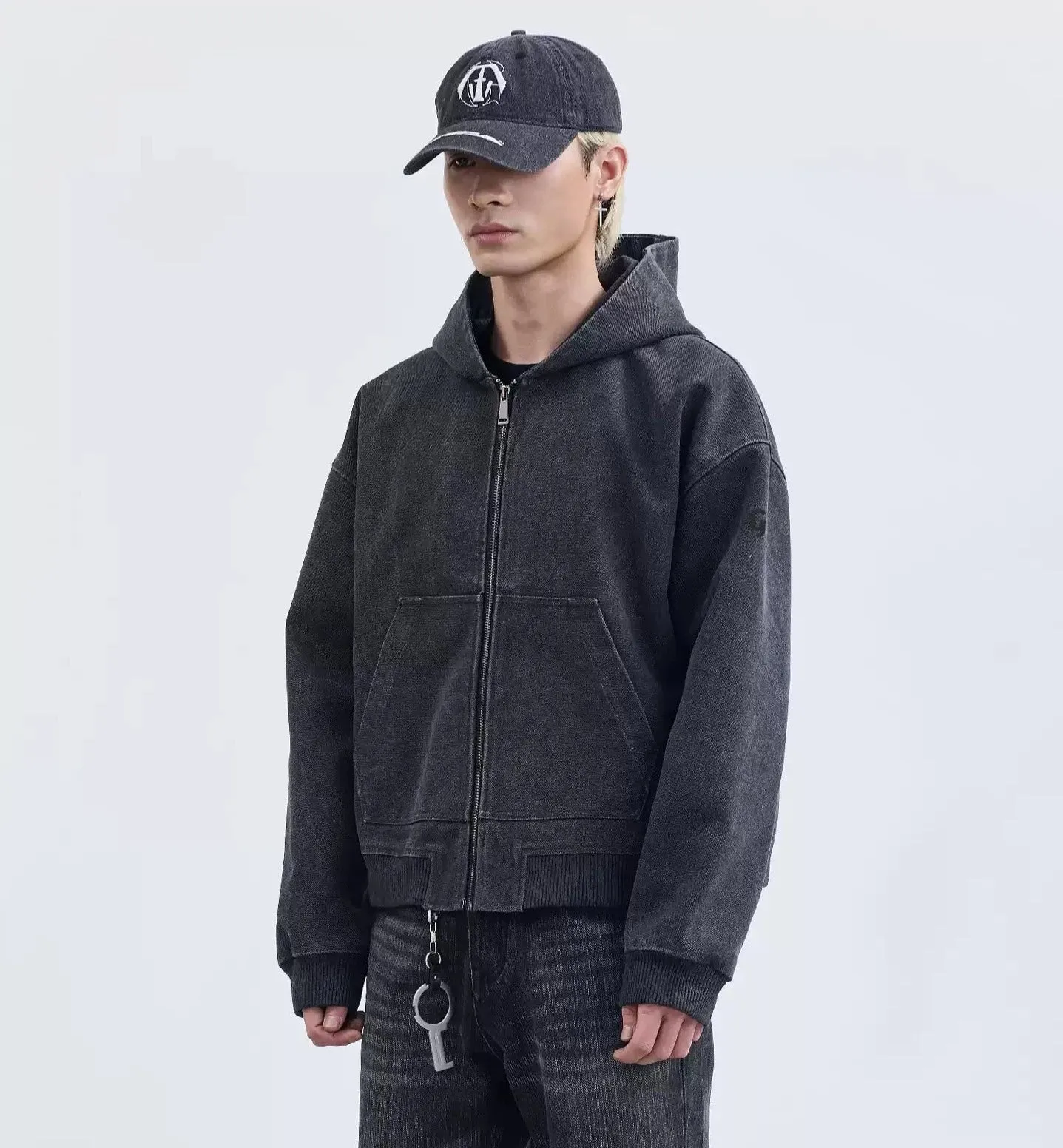 Hooded Versatile Denim Jacket