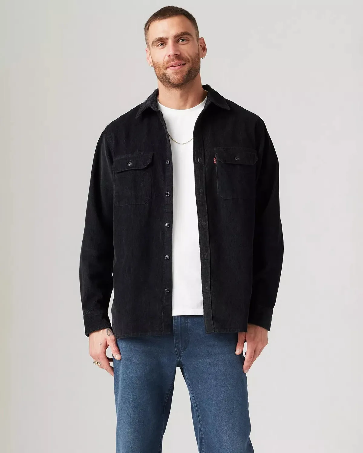 Jackson Work Jacket in Jet Black Corduroy