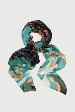 Koi Pond Pleated Scarf