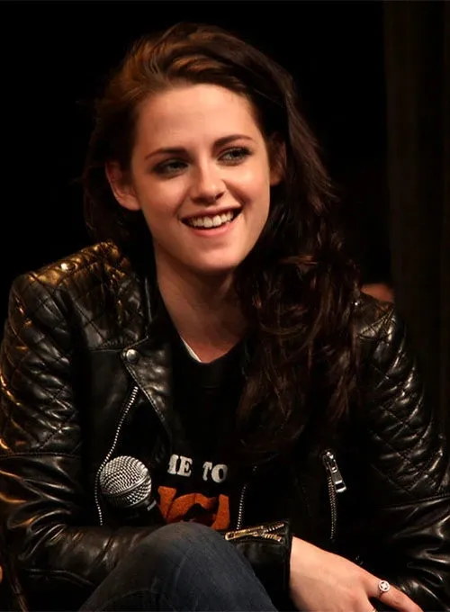 Kristen Stewart Moto Quilted Leather Jacket