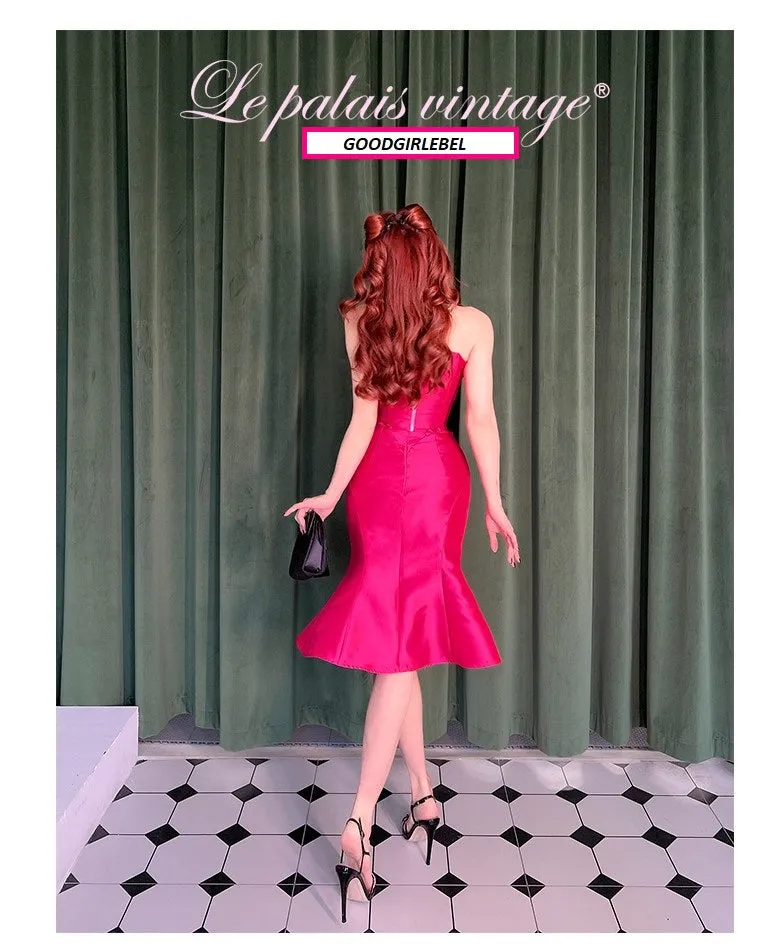 Le Palais Vintage Pink Mertail Skirt - Saia