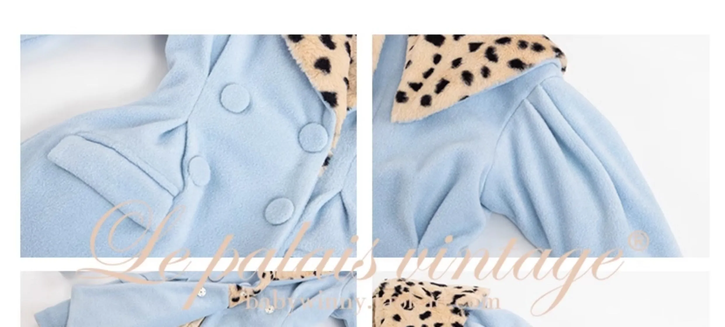 Le Palais Vintage Sweetheart Baby Blue coat - Mauni