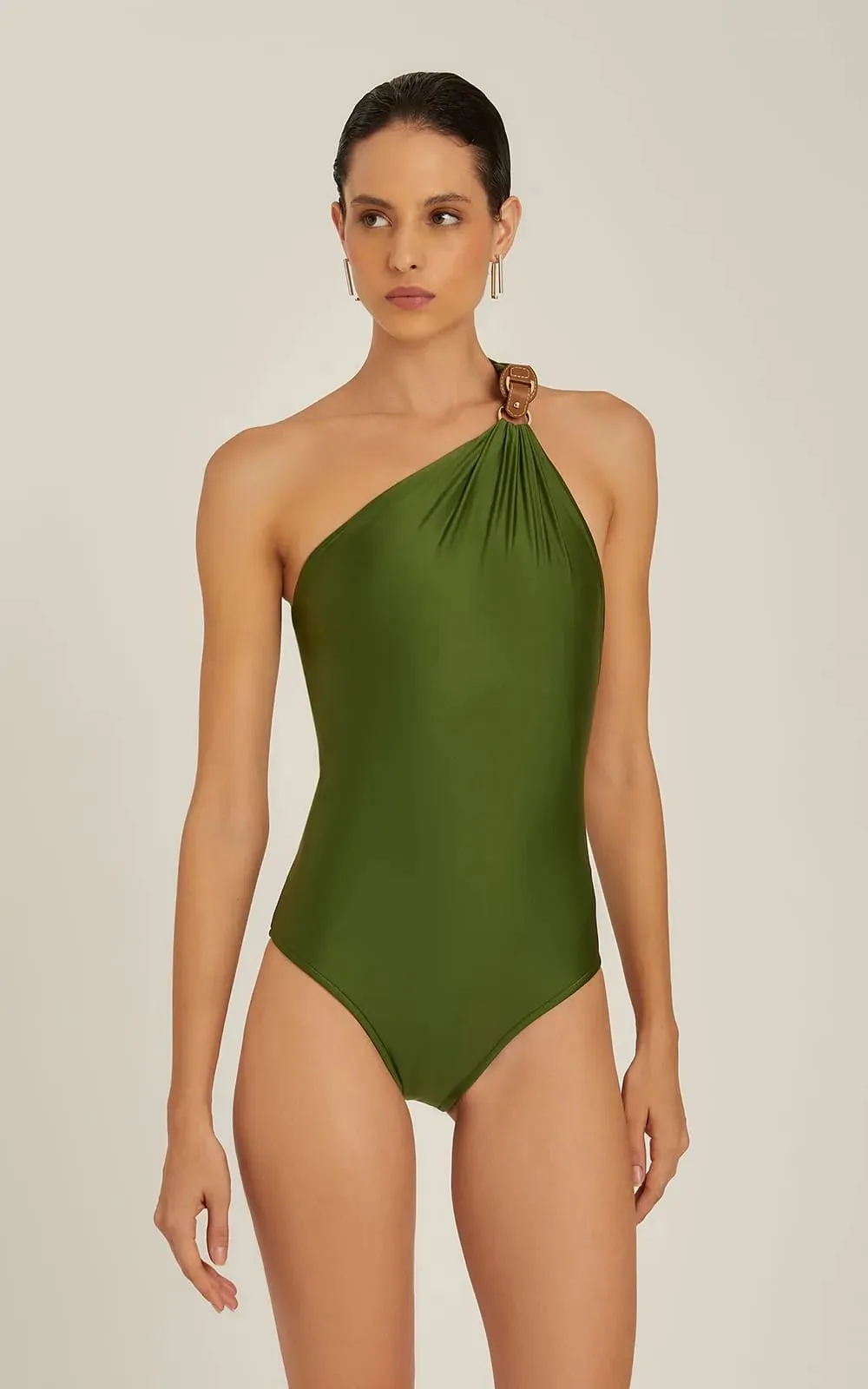 Lenny Niemeyer One Shoulder Detail One Piece