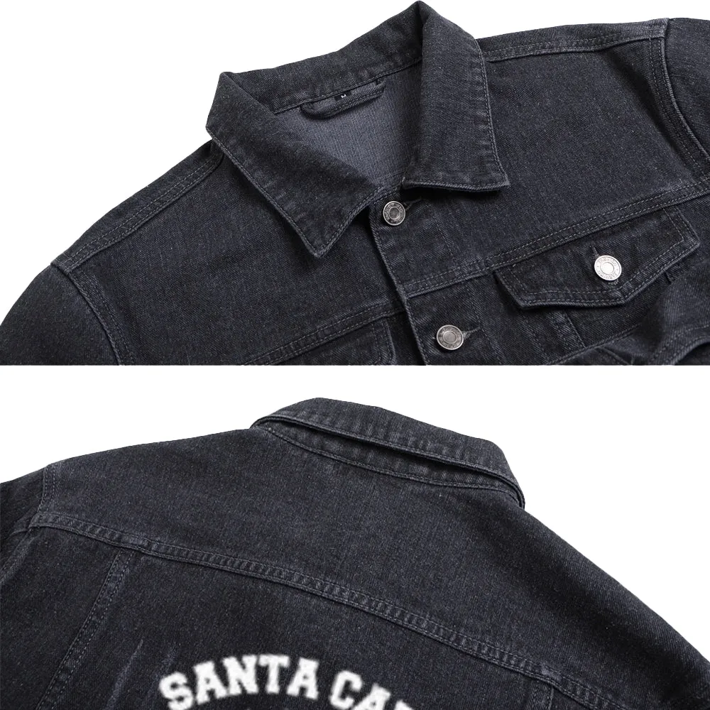 Mens Vintage Santa Carla The Lost Boys Graphic Denim Jacket