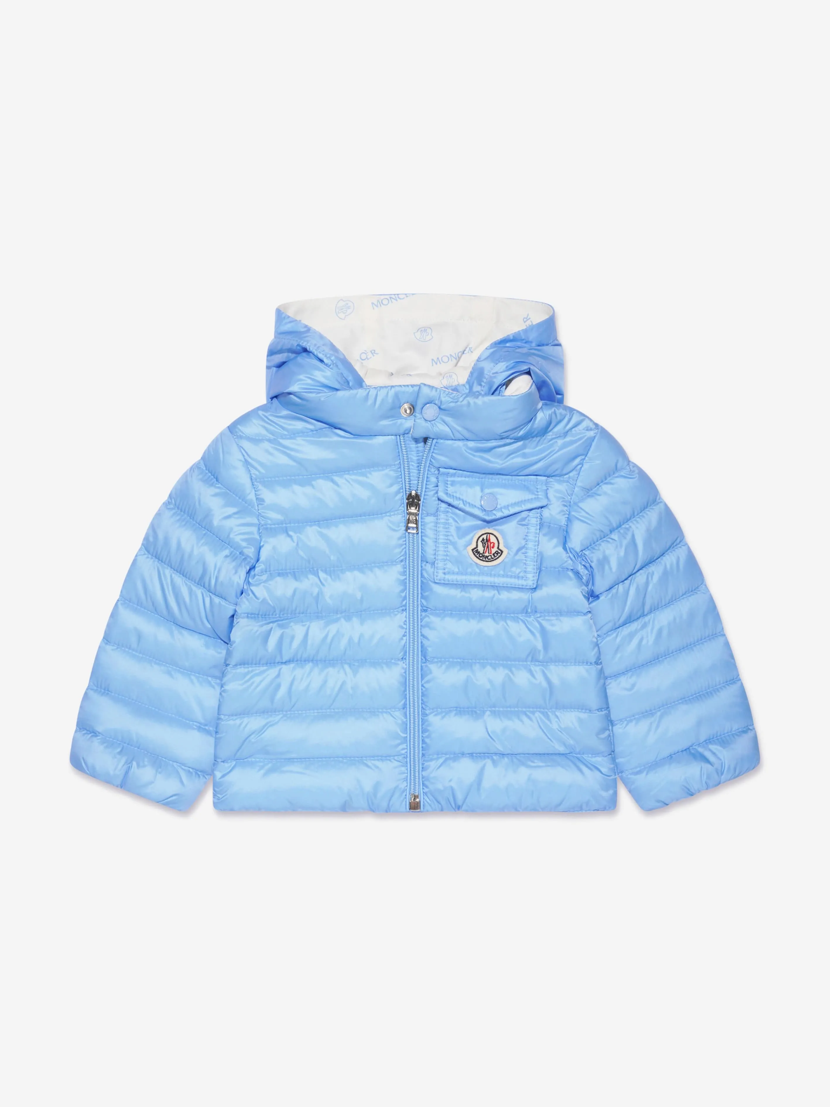 Moncler Enfant Baby Down Padded Baigal Jacket in Blue