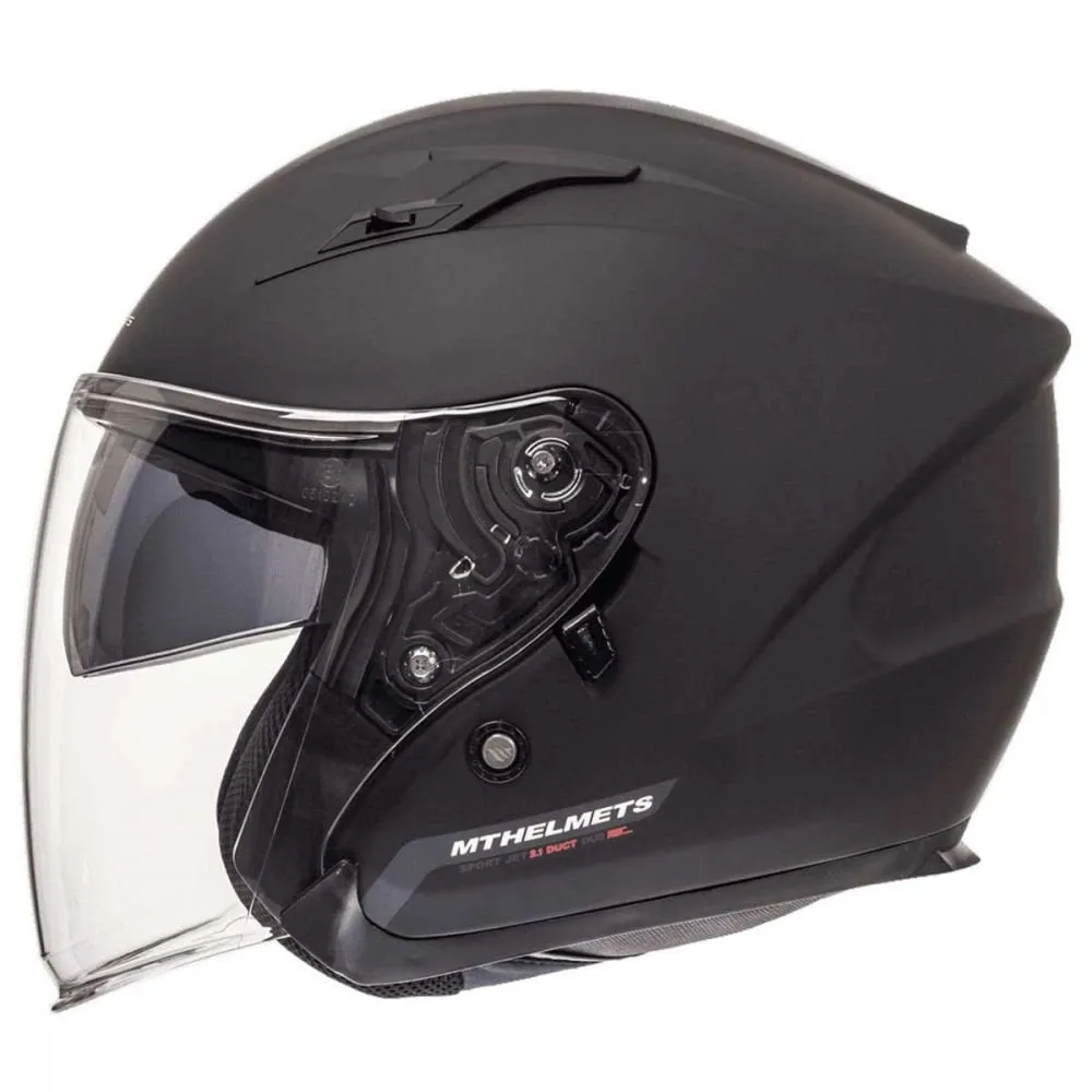 MT Avenue Matt Black Stylish Urban Motorcycle Helmet