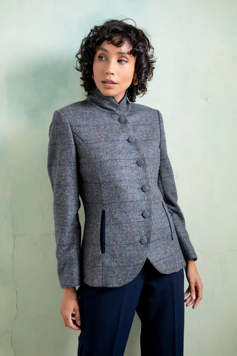 Nicole Tweed Jacket - Grey Check