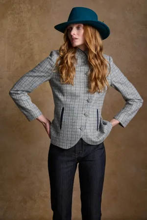 Nicole Tweed Jacket - Jade Weave Check