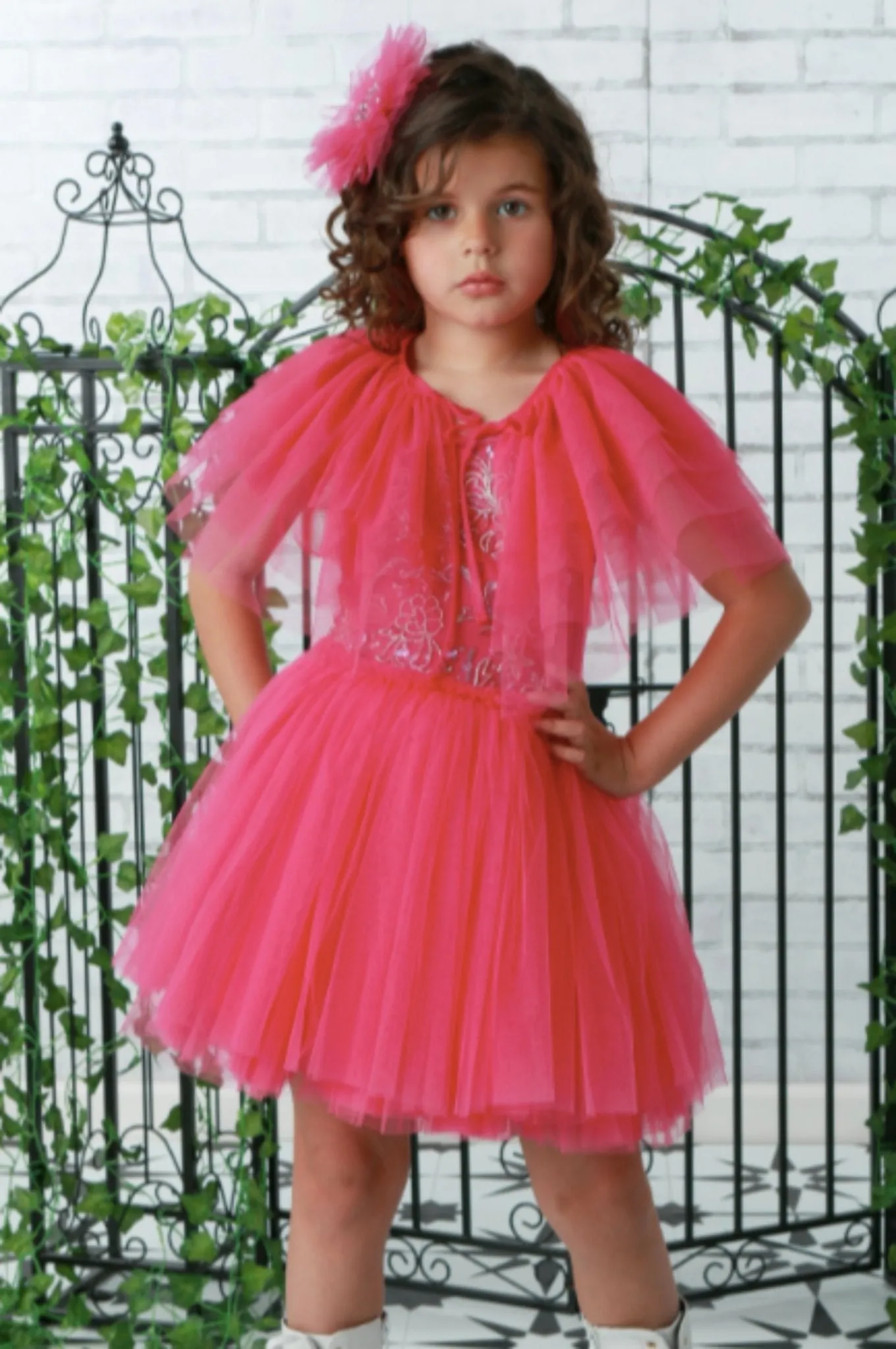 Ooh La La Couture Girls Hot Pink Caplet