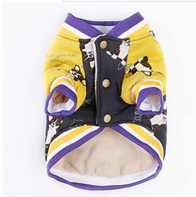 Party Print Athletic Style Frenchie Jacket