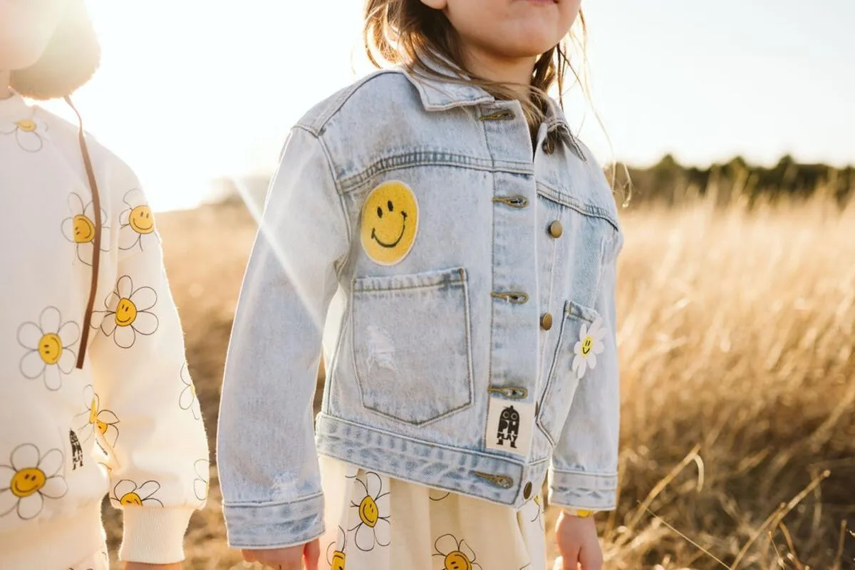 Patched Denim Jacket | Daisy | Petite Hailey