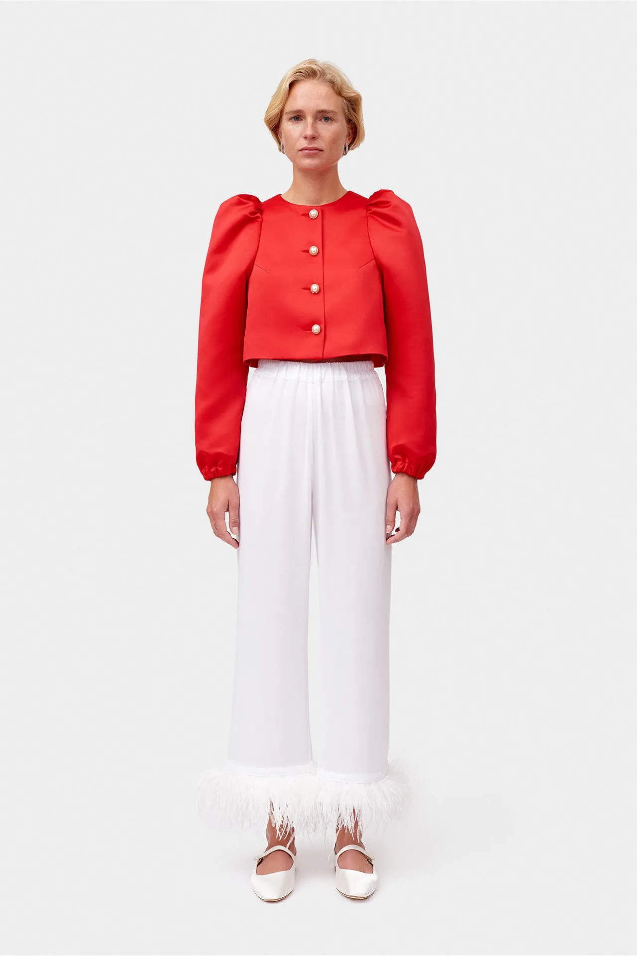 Red Mystery Puff Jacket