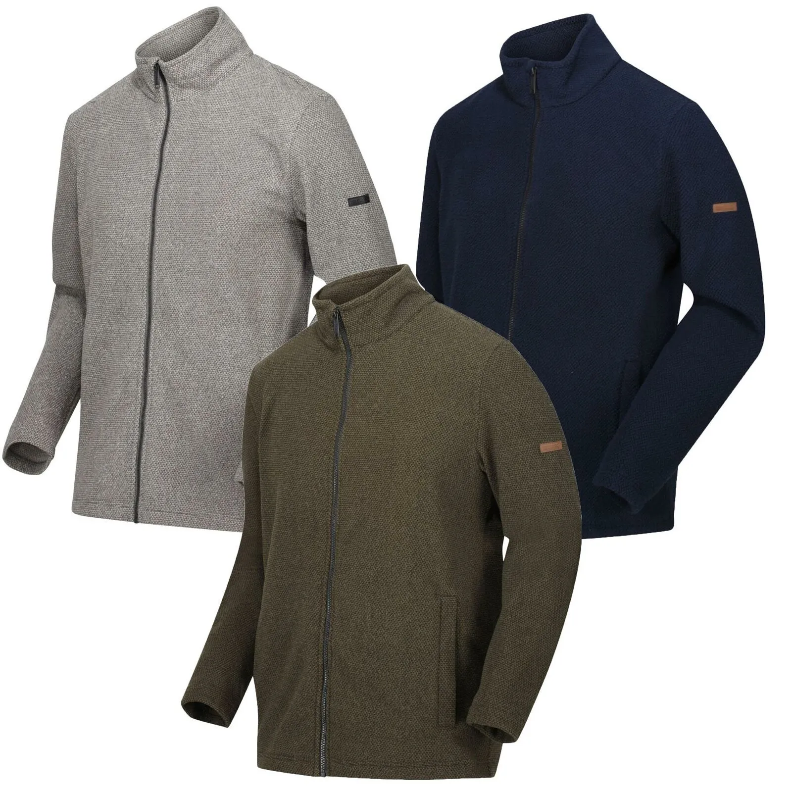 Regatta Mens Esdras Full Zip Honeycomb Fleece Everyday Jacket