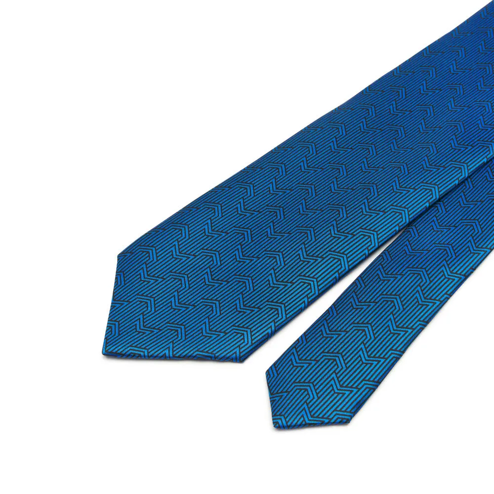 Royal Blue Skyline Duchesse Silk Tie