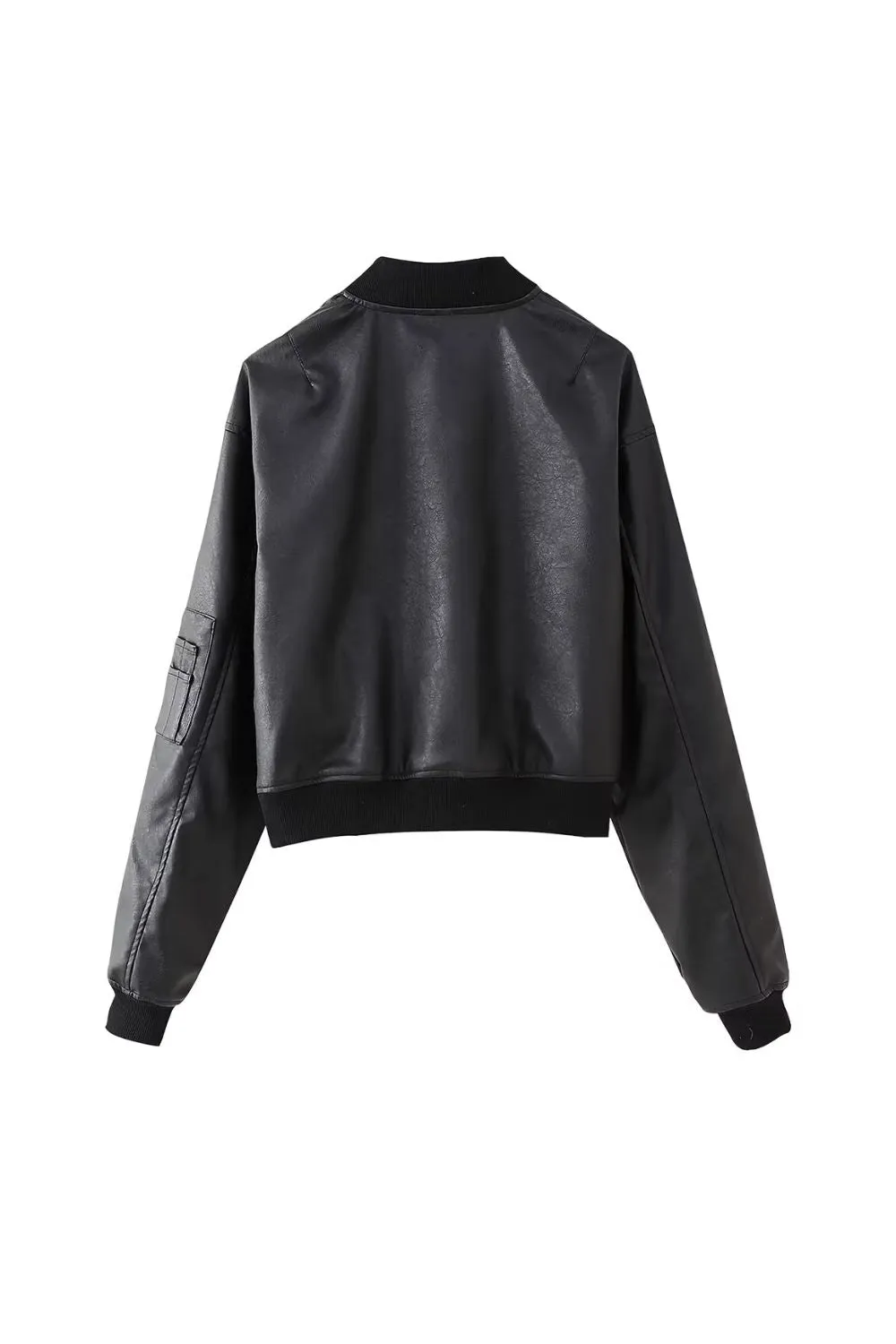 'Sadie' Short Leather Jacket (2 Color)