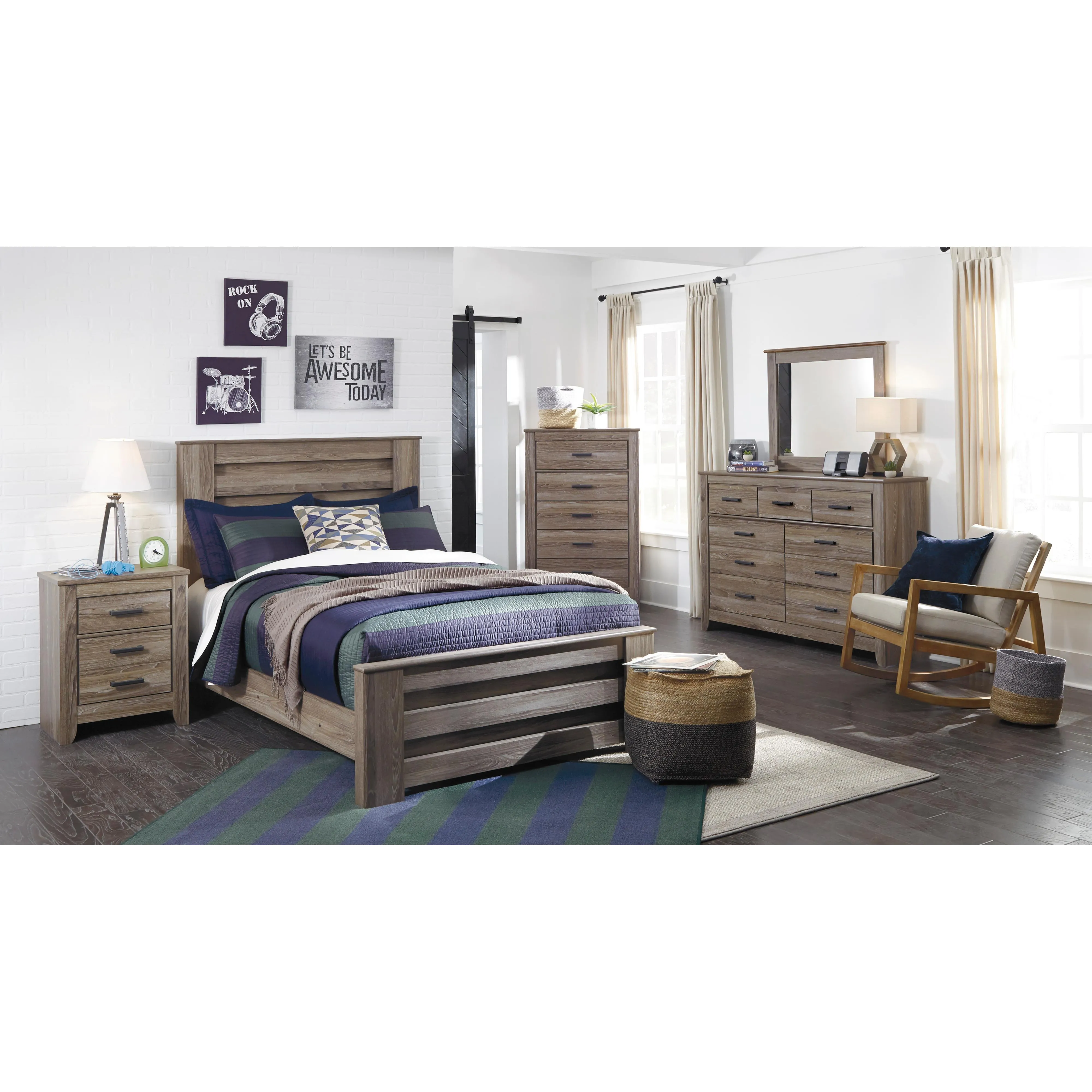 Signature Design by Ashley Zelen Full Panel Bed B248-87/B248-84/B248-86