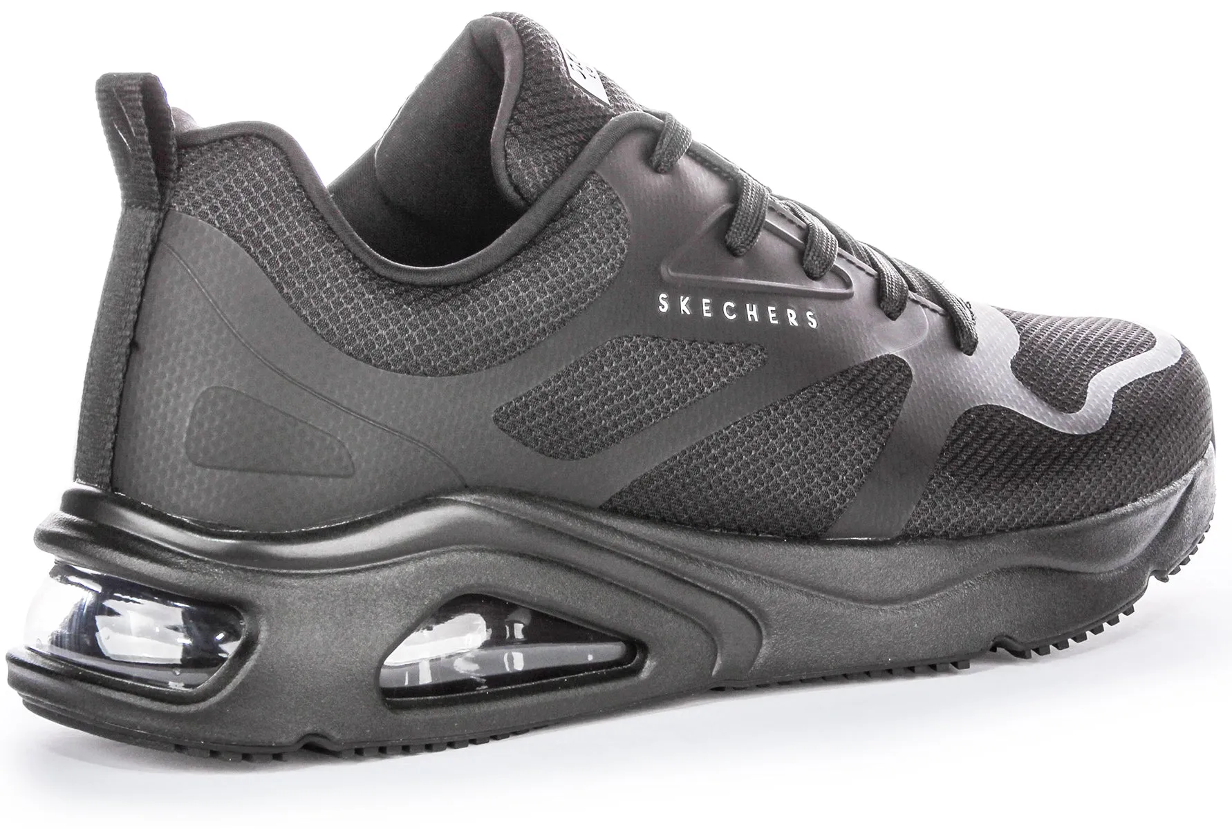 Skechers Tres Air Uno R In Black Black For Men