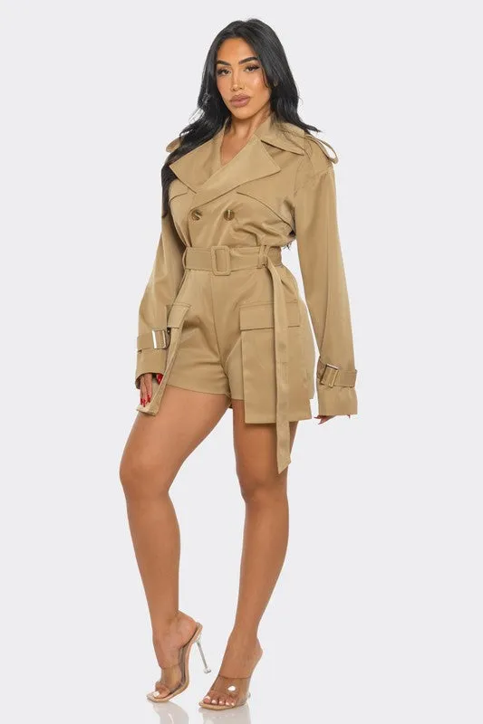 Sophisticated Utility Romper