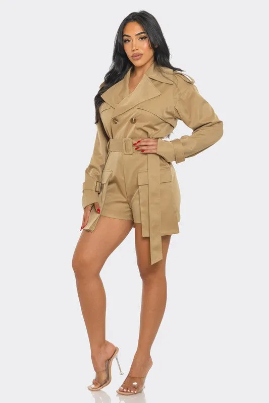 Sophisticated Utility Romper